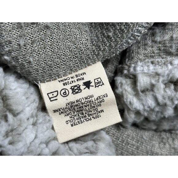 Simply Southern Pullover Womens XL Gray Sherpa Fleece Quarter Zip Teddy Cozy - Picture 6 of 9